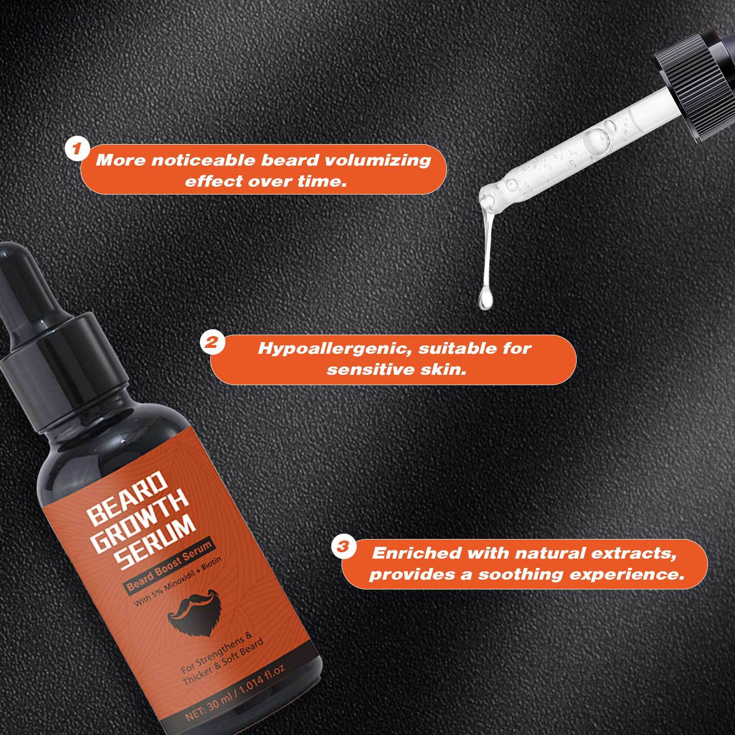 Beard 30ml Microneedle Roller